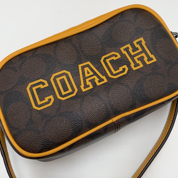COACH Jamie Wristlet In Signature Canvas With Varsity Motif - Picture 16 of 16